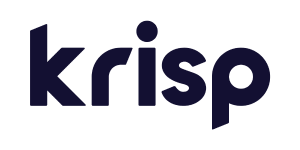 Silver sponsor Krisp-Logo-Blk
